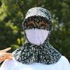 Breathable Mesh Full Wrap Sun Hat Big Brimmed Wide Brim Sunscreen Hat  Summer Season