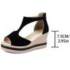 Fashion Summer Cover Heel Platform Sandals Women Fashion T-Strap Wedge Heel Sandal Female New Style Outwear High Heel Sandalias Mujer