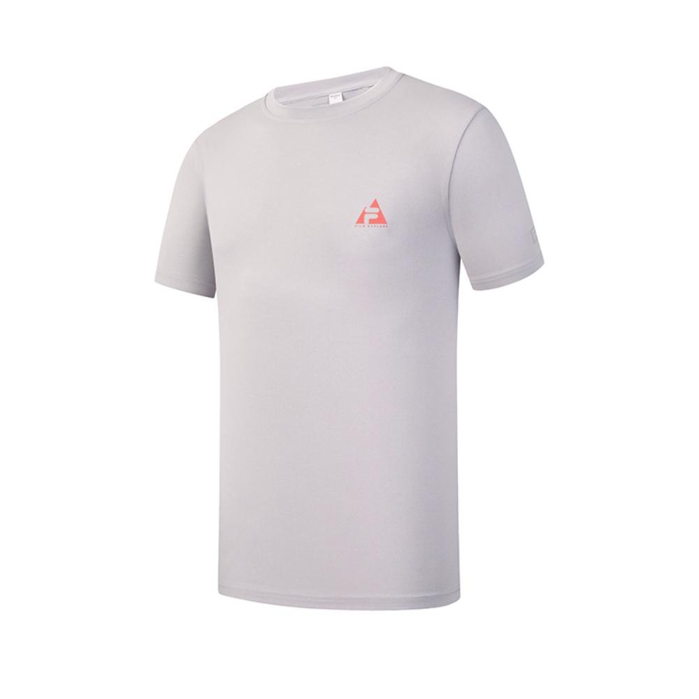 FILA Explore Модный тренд Классический Уличный Универсальный Повседневный Удобный Короткий рукав Футболка Мужские топы Цвет: Вишневый-Розовый Серый A11M627110FGY XL
