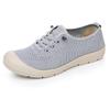 New Old Beijing Cloth Shoes Women's Mesh Woven Soft Sole Comfortable Slip-on Lazy Non-slip Flat Mom Shoes Plus Size 35-44
