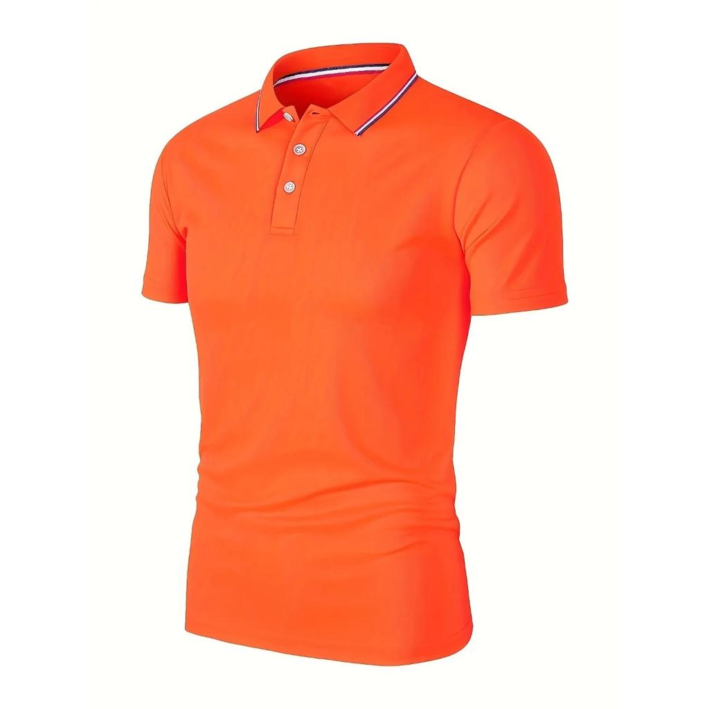 STORN Hot Sale Men's Summer Casual Breathable Comfortable Polo Shirt Men's Solid Color High Quality Short Sleeve T-Shirt