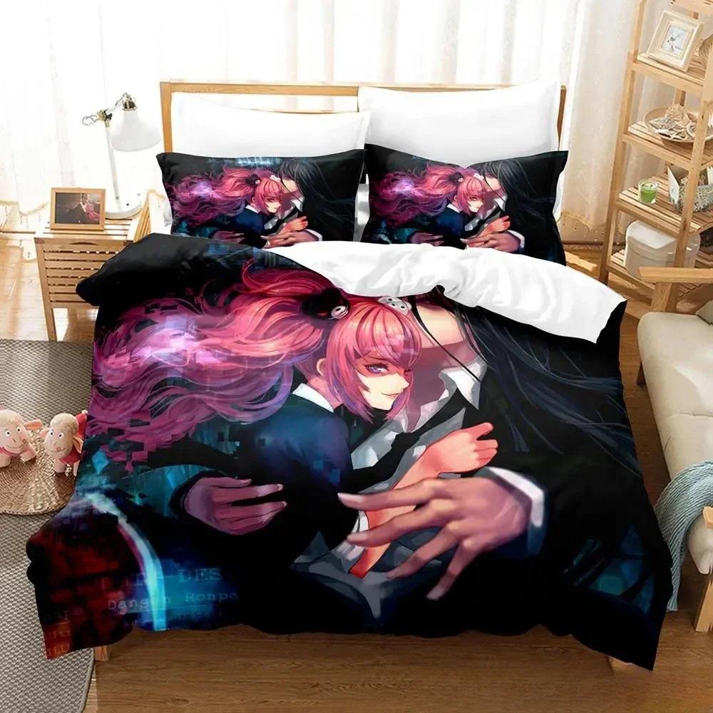 New Danganronpa V3 Bedding Set Single Twin Full Queen King Size Bed Set Adult Kid Bedroom Duvet Cover Sets 3D Print Anime Bed