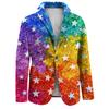 Herren Business Casual Mode Bedruckte Cordjacke