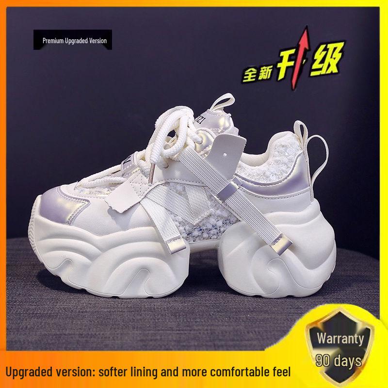 Stylish Women's Dad Shoes: Popular, Thick-Soled, Versatile, Height-Boosting, Casual Sneakers