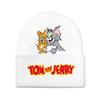 Jerry And Tom Cartoon Print Knitted Hat Hip Hop Cap Outdoor Fashion Gift Unisex
