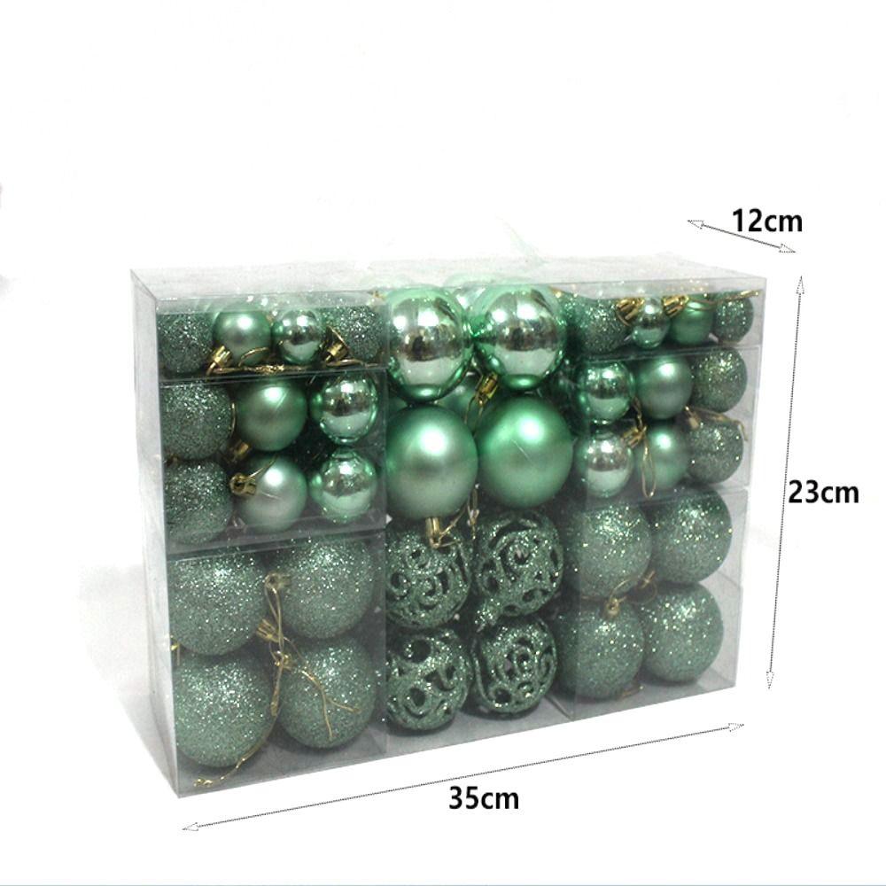 100pcs/box Multiple Colour Xmas Tree Decorative Ball Christmas Ball Gift Box  Ceiling Decoration