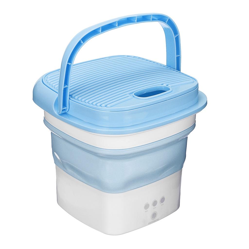 220V Travel Laundry Washer with Rotary Dryer For Clothing Underwear Shoes Washer Mini Folding Portable Washing Machine