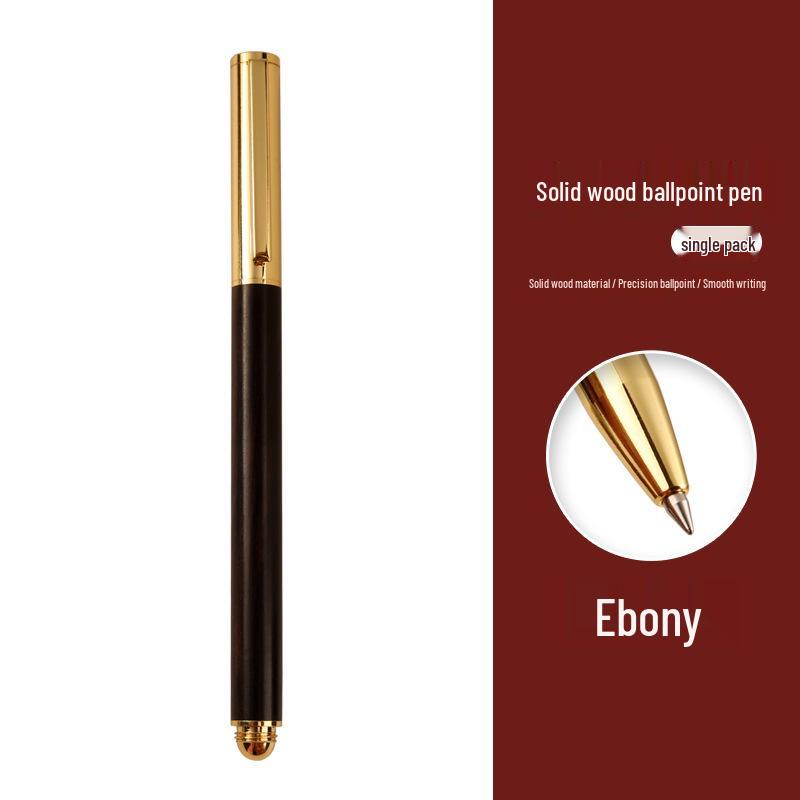 Brass Sandalwood Business Ballpoint Pen Gift Set with Engraving Option