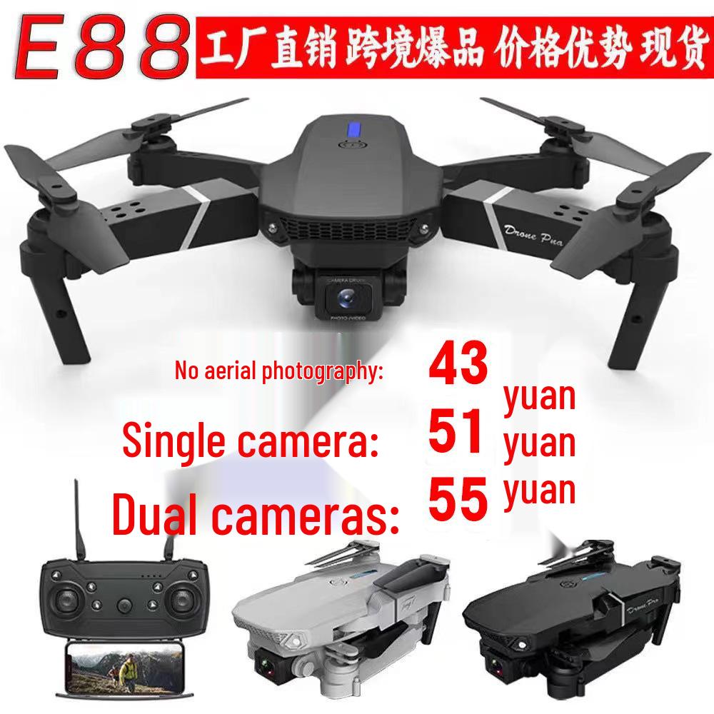E88PRO 4K Drone with Dual Cameras, Obstacle Avoidance, Fixed Height & Folding Remote Control