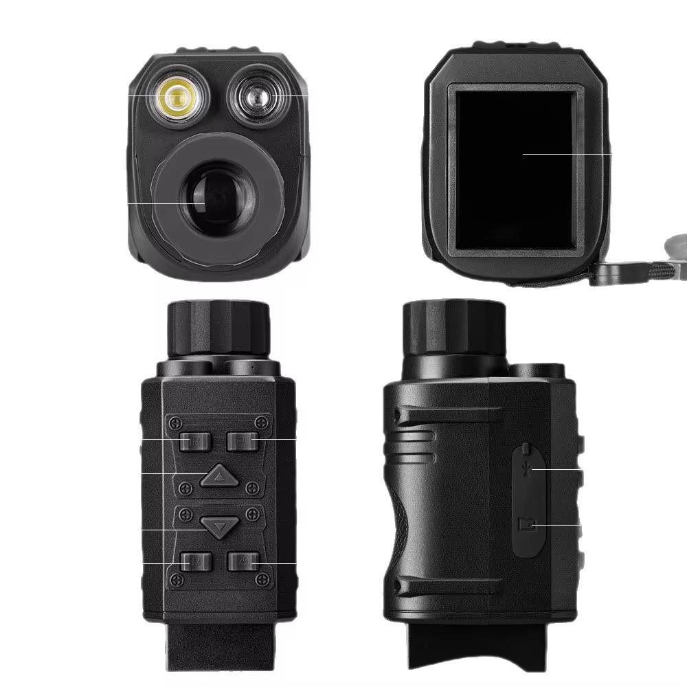 Source Factory New Single Tube Night Vision Infrared Portable Video HD High-power Cross-border Bird Watching Monocular Digital
