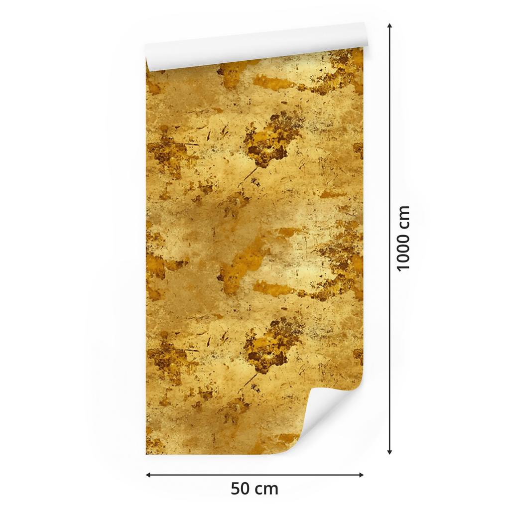 Aged Gold and Cream Wallpaper for Living Room and Bedroom 50x1000