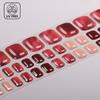 Popular Style New 3D Waterproof Nail Sticker Plastic UV Free Nail Wraps Toe Wraps