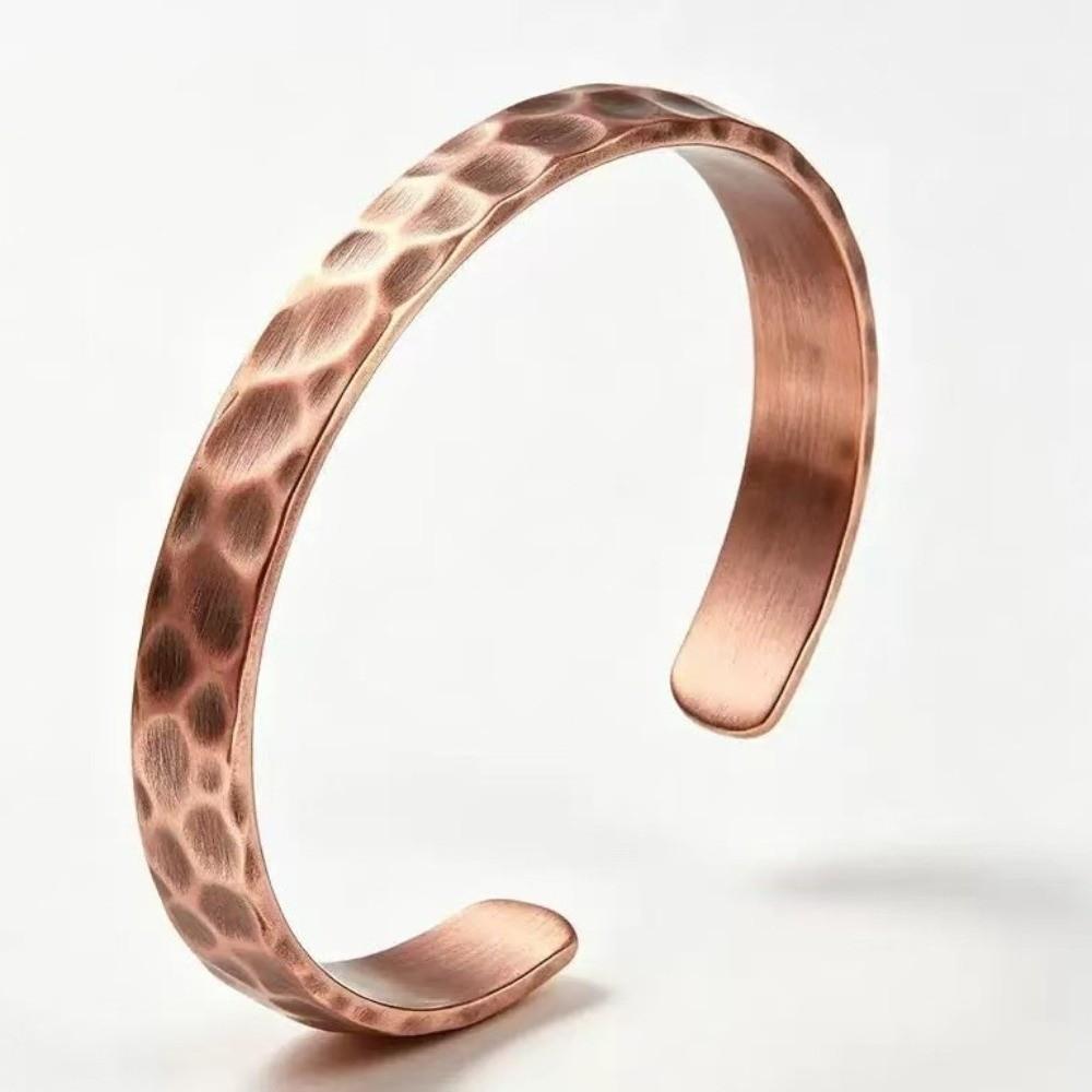 Waterproof Cuff Bangle Adjustable Wrist Band Classic Copper Open Bracelets Gifts