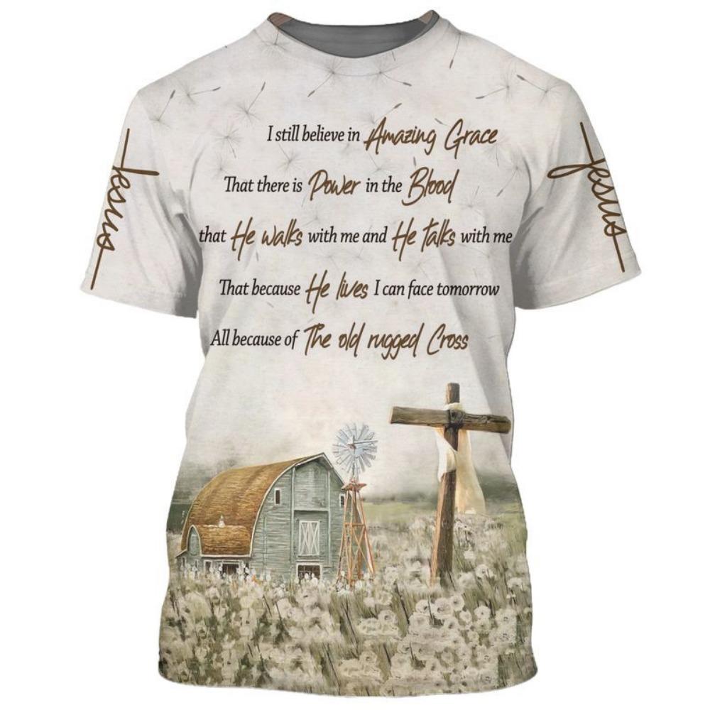 Jesus Christus T-Shirt Herren Damen Kurzarm O-Ausschnitt T-Shirts 3D Gedrucktes Muster USA Flagge Gottesdienst Kapelle Kleidung Pullover Top Tee