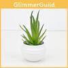Succulent Aloe Vera Simulated Green Plant For Home And Office Table Decor