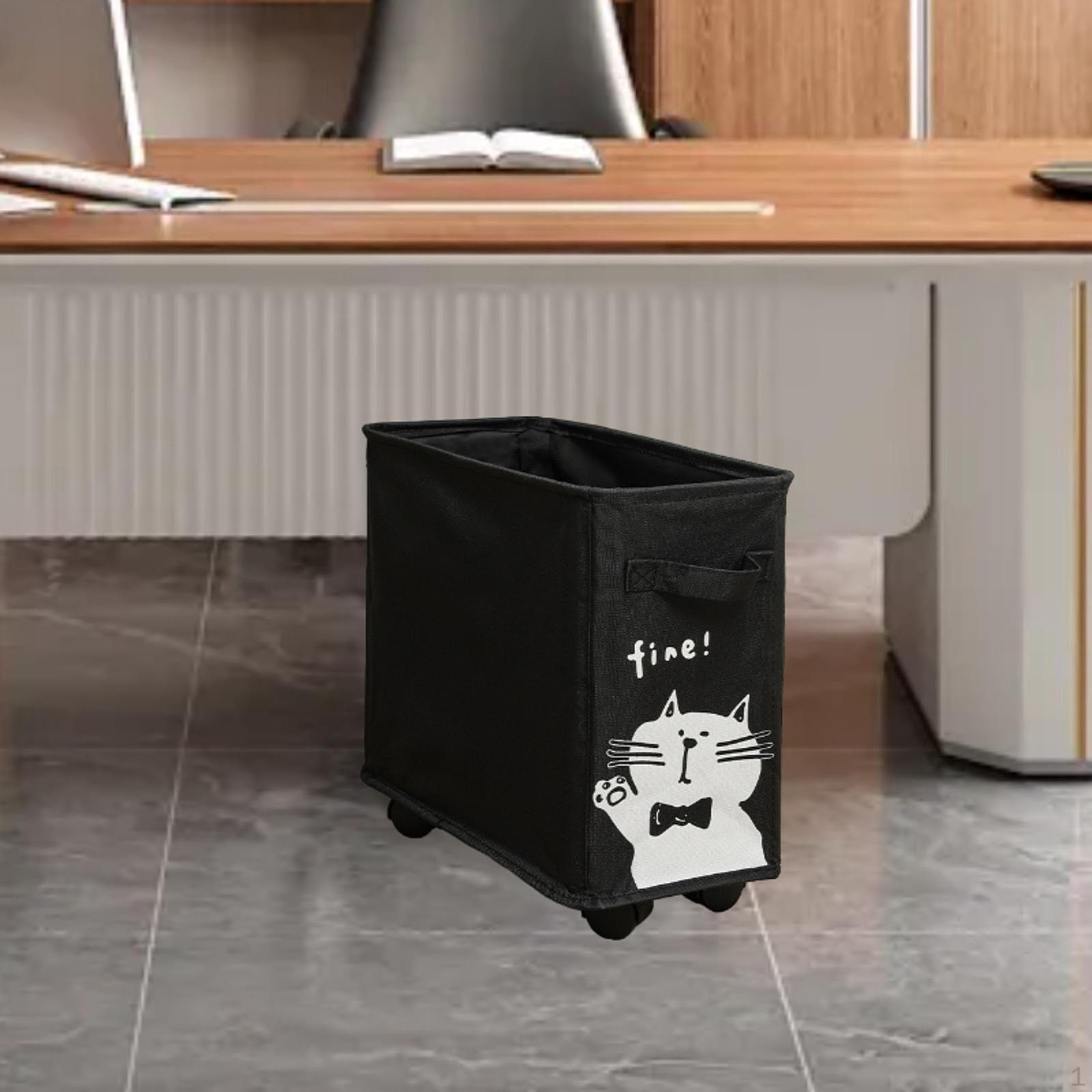 

Компактная тележка на колесах с корзиной для хранения вещей для организации домашнего офиса