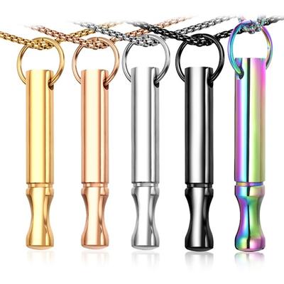 Mindful Breathing Necklace Titanium Steel Anxiety Reduction Necklace Stress And Panic Relief Necklace Adjustable Length Meditation Inner Peace