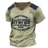 Men's 100% Cotton Summer Loose PARIS Creative Letter Print Casual Slim Fit Round Neck Short Sleeved T-shirt Top