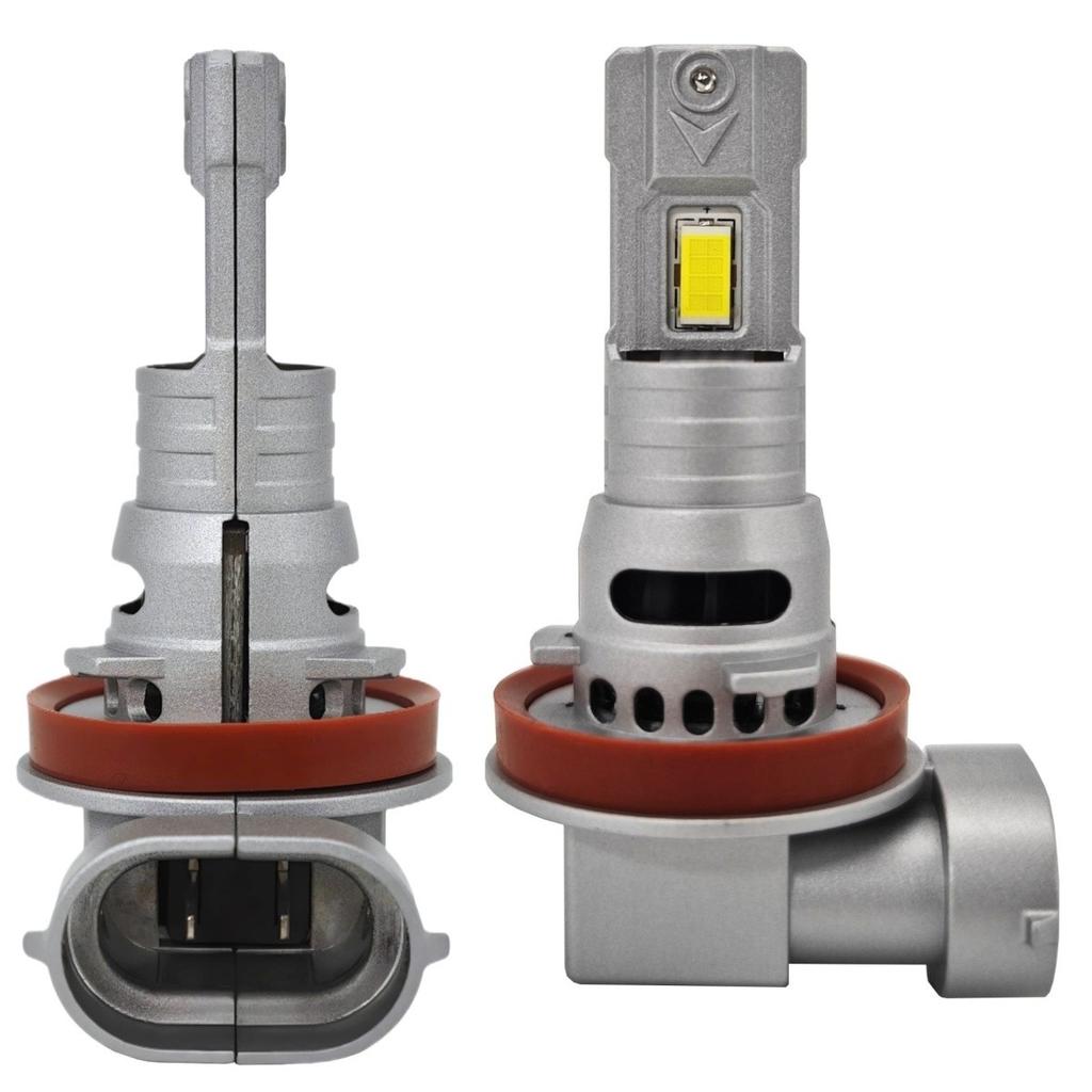 2 Pcs H11 LED Bulbs 12V CANBUS CSP Short 6000lm New Off-Road