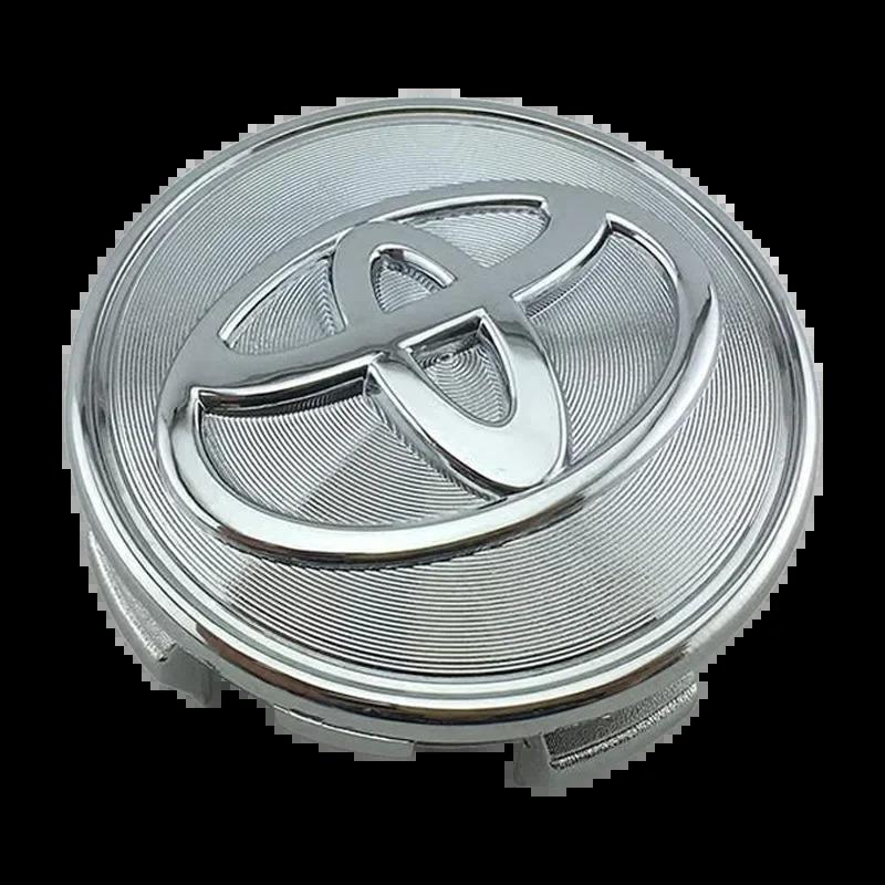 TRR34pcs 57/62mm For Toyota Car Tyre Wheel Center Hub Cap Badge C-hr Prado Yaris Rav4 Hilux Avensis Prius  Corolla Camry crown