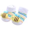 READY STOCK 0-12months Newborn New Cartoon Anti-skid Three-dimensional Doll Baby Socks Striped Dot Cute Children's Socks