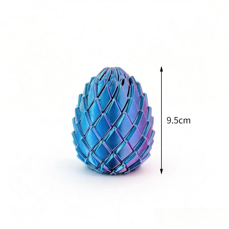 Uovo di Drago Giocattolo Decompressione Stampa 3D - Sfera Fidget Rotante Liscia Sollievo Ansia ADHD Giocattolo per Dita Eco-Sicuro per Bambini Adulti