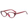 Women's Trendy Cat-Eye Retro Glasses: Minimalist, Anti-Blue Light, UV Protection, Small Frame