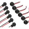 Senzeal T10 W5W 194 LED Bulbs 921 Sockets Adapter Rubber + Copper Wire 6pcs