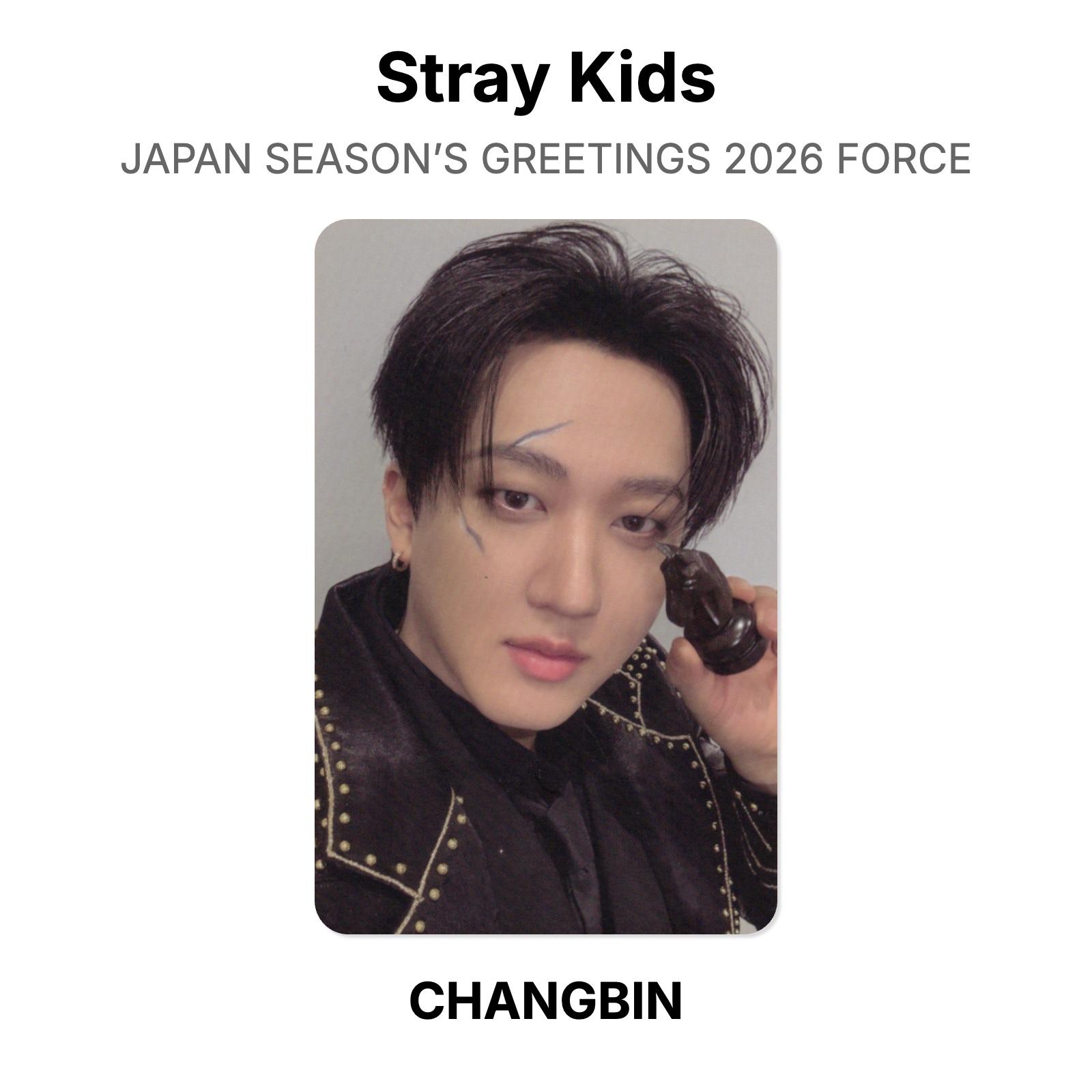 Stray Kids JAPAN SEASON’S GREETINGS 2026 FORCE Официальная фотокарточка CHANGBIN