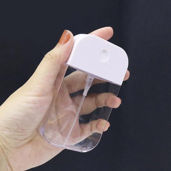 12 יחידות 50 מ"ל בושם נסיעות בקבוקי תרסיס ניתנים למילוי חוזר כרטיס נייד עיצוב גוף ברור נשים מרסס עם טפטפת משפך לשמנים קוסמטיקה