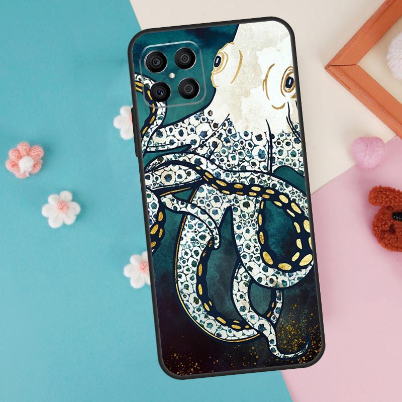 Marine Life Ocean Octopus Case For Honor 200 Pro 50 70 90 Lite X9a X8a X8 X9 X8b X9c X9b Honor Magic 7 5 6 Pro Cover