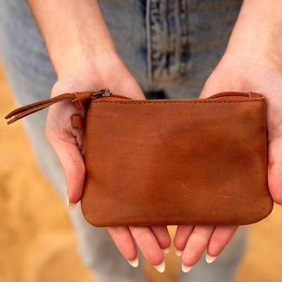 New Leather Pouch, Leather Zipper Pouch, Tool Pouch, Leather Clutch, Leather Zipper Bag, Travel Bag, Leather Travel Bag