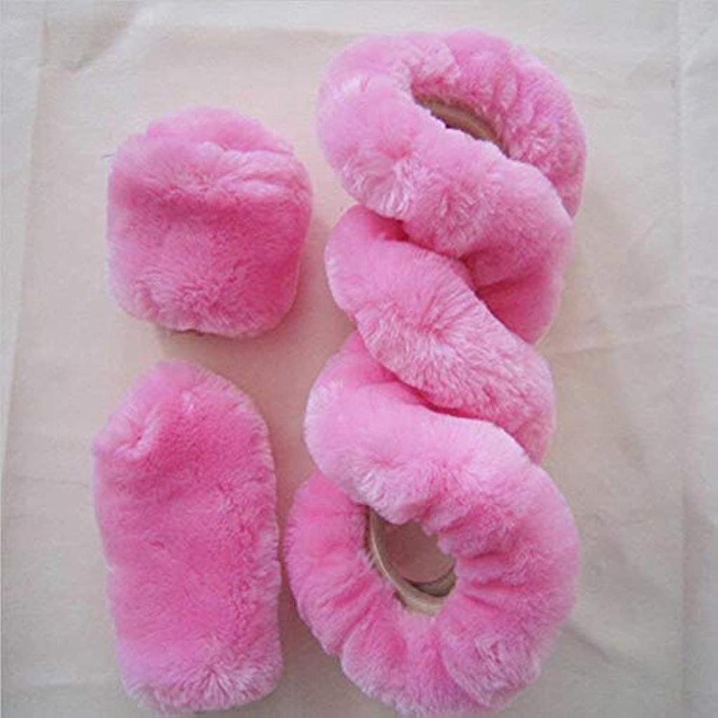 Capac volan de pluș Capac schimbător frână de mână de iarnă Capac telescopic universal pentru volan Accesorii auto