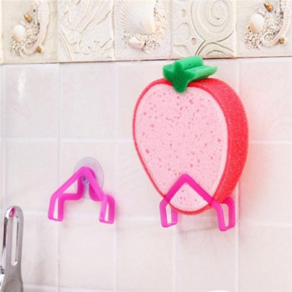 Suction Cup Hanger Storage Rack Clip for Dishcloth Sponge Scouring Cloth Kitchen Sink