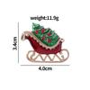 Christmas Brooch Set: Flag, Tree, Sleigh & Bell Designs