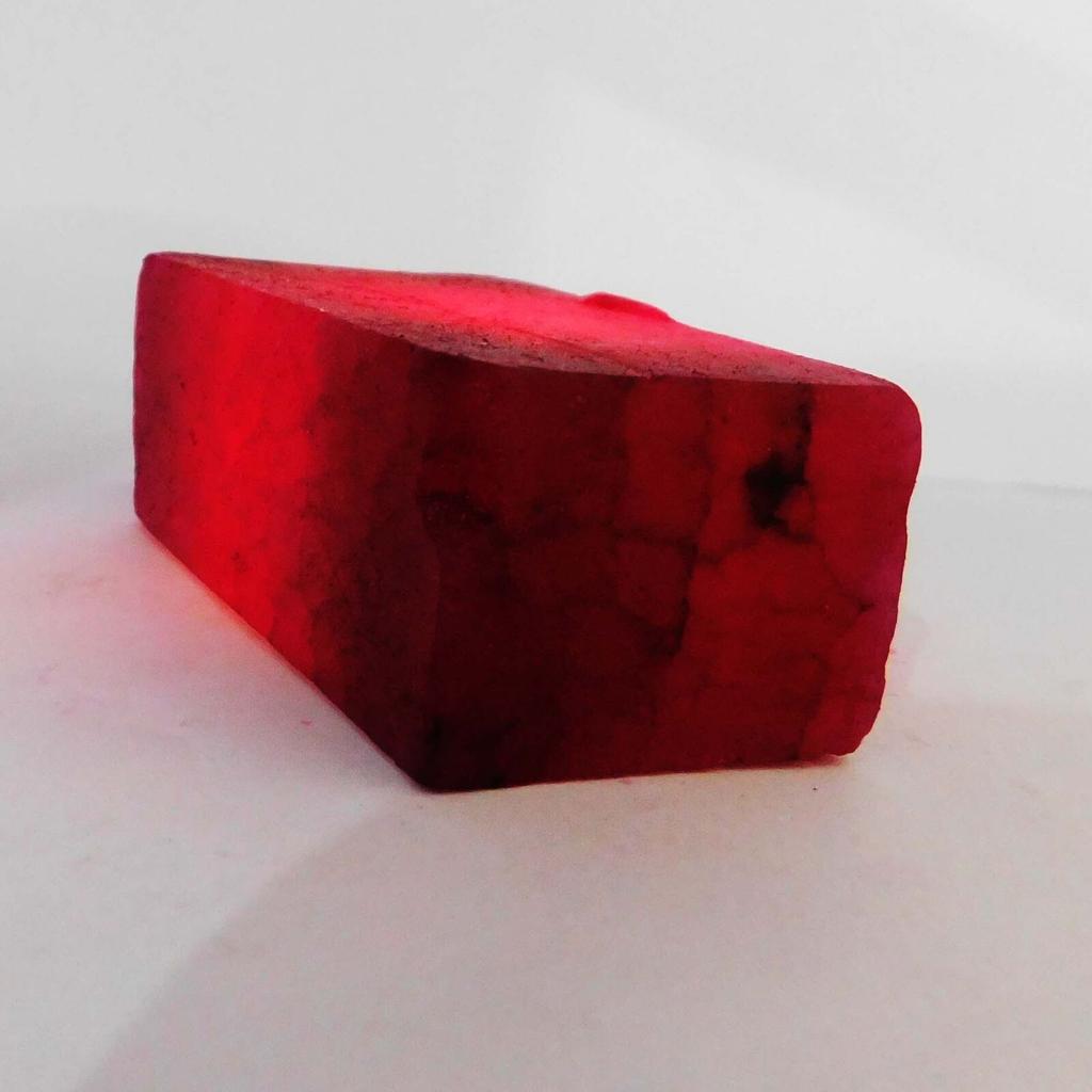 NATURAL ROUGH 64 Ct Ruby Huge Earth Mined CERTIFIED Red Loose Gemstone