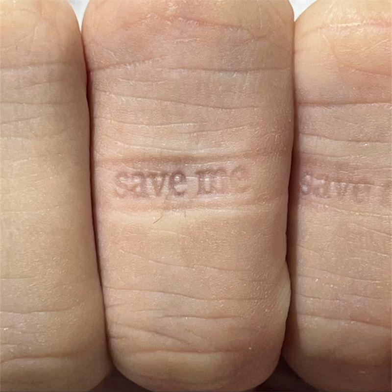 BTS I'm Fine Save Me Ambigram Ring Silver Engraved Band Minimalist Statement Ring Kpop Idol Fan Merchandise Jewelry Gift for ARMY