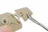 Wave Hobby Tool Series HG Special Shape Diamond Plastic Model Red File, Half-Round/Bent Tip, Tool, HT-672, Grip