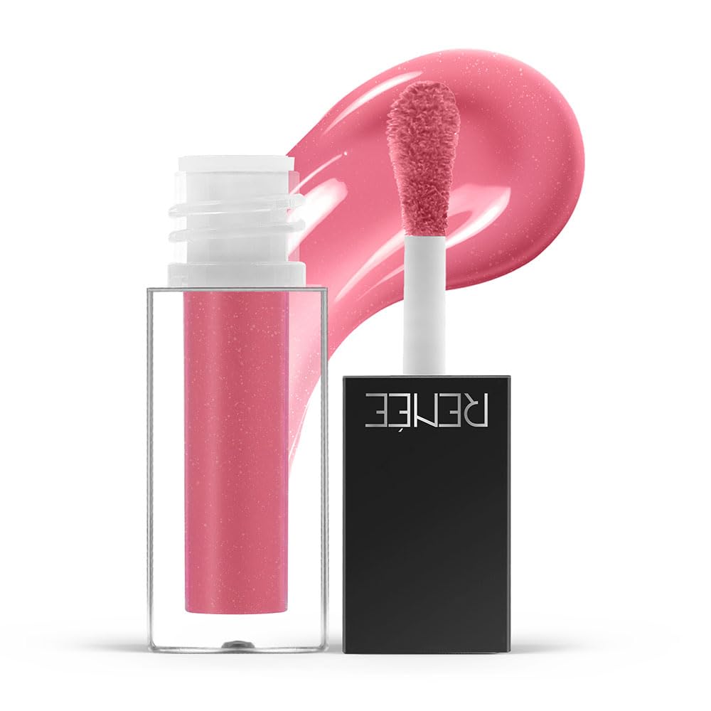 

RENEE Hot Sauce Plumping Lip Gloss - Mauve Pepper, Ultra Glossy Finish, Lightweight & Nourishing, for Fuller Juicy Lips, Jojoba Oil, Sweet Almond