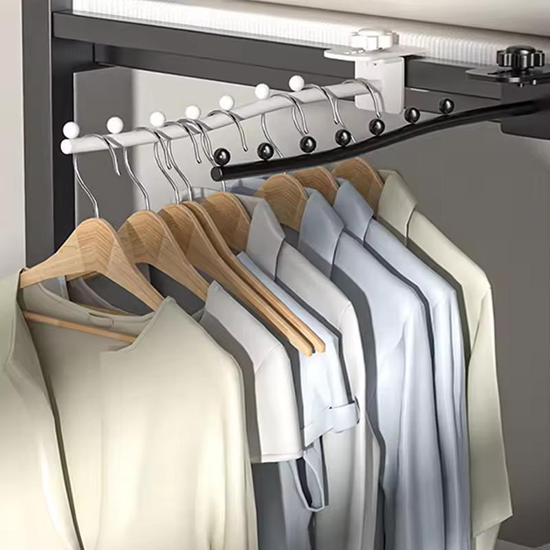 Wall Mount Clothes Hanger Dormitory Bedside Clothes Drying Rack Window Space Saving Closet Organizer For Bedroom Clothing Stores