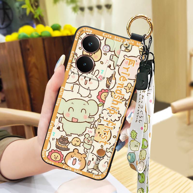 Shockproof Silicone Phone Case For Realme P3 Ultra 5G Anti-dust Protective Kickstand Cute Soft Case Anti-knock Ring