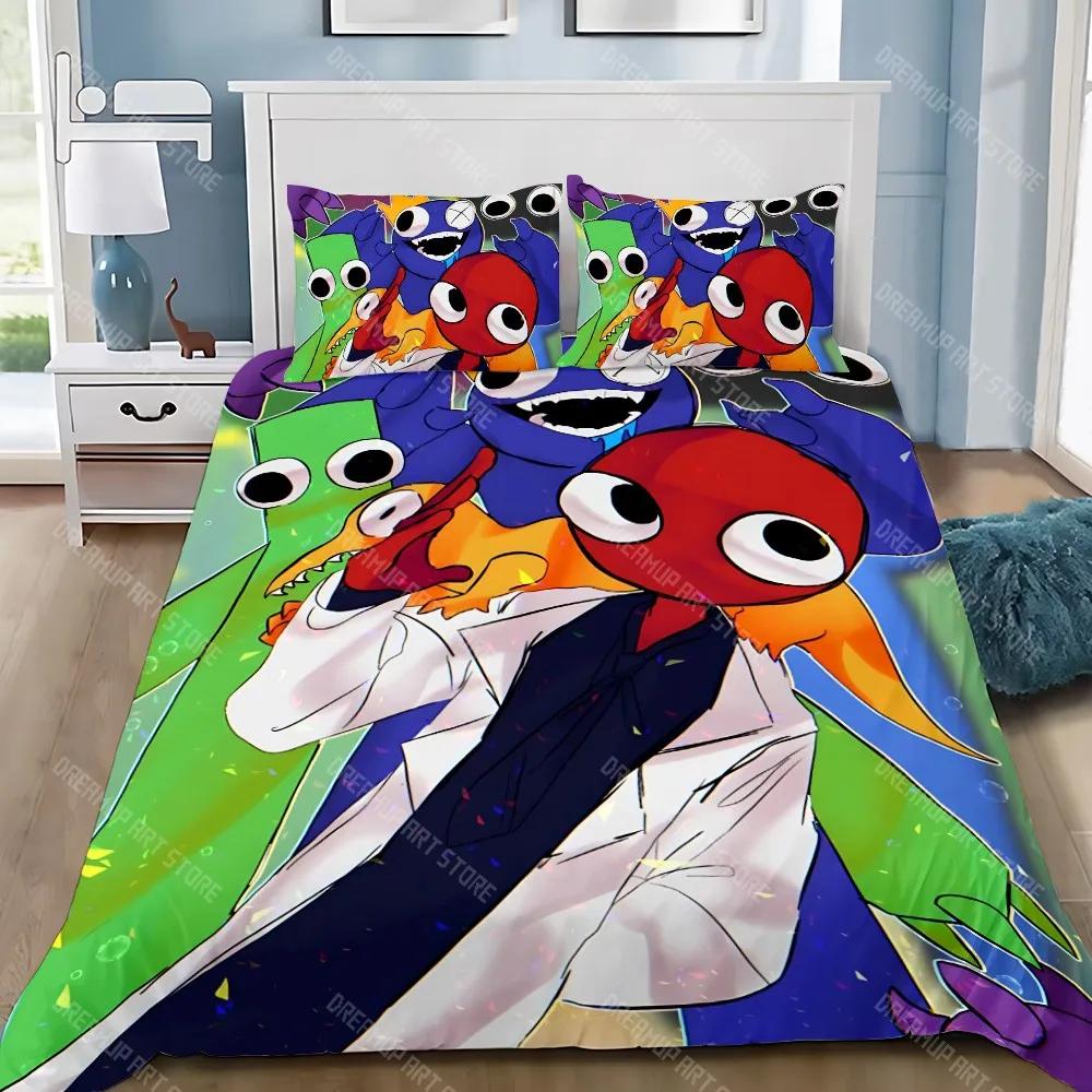 Duvet Cover Pillowcase Bedding Set Adult Boy F-Friends Girl Bedroom Decoration Children R-Rainbows Gift Single Double Large Size