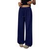 Damen Wide Leg Jogginghose Lockerer Gerader Schnitt mit Taschen für Freizeit und Sport