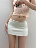 American Spicy Women's Low-Waist Bodycon Yoga Skirt with Underpants – Slimming, Anti-Exposure, Hip-Hugging Fit