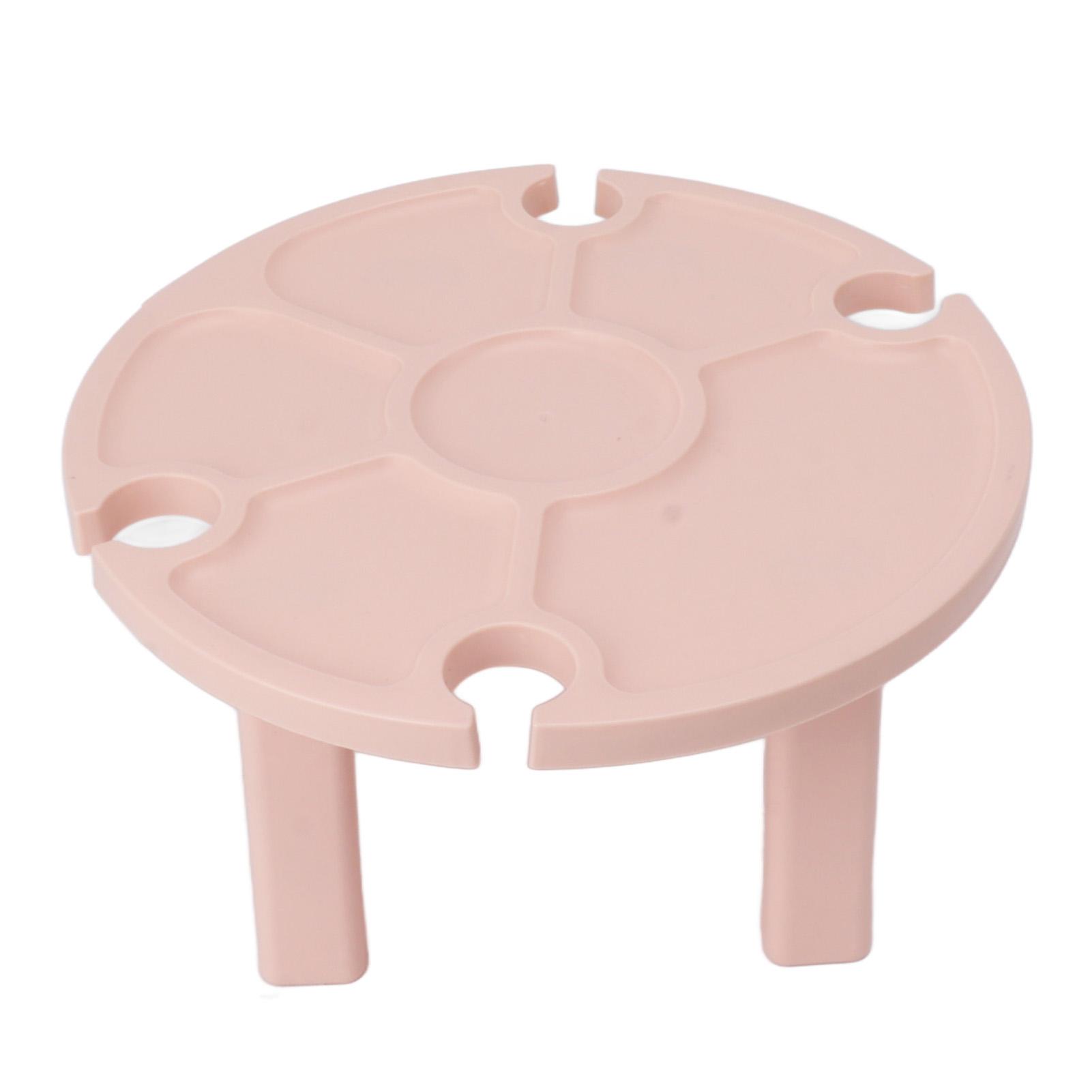 

Portable Picnic Table Wine Glass Holder Outdoor Folding Table Convenient Plastic Folding Table for