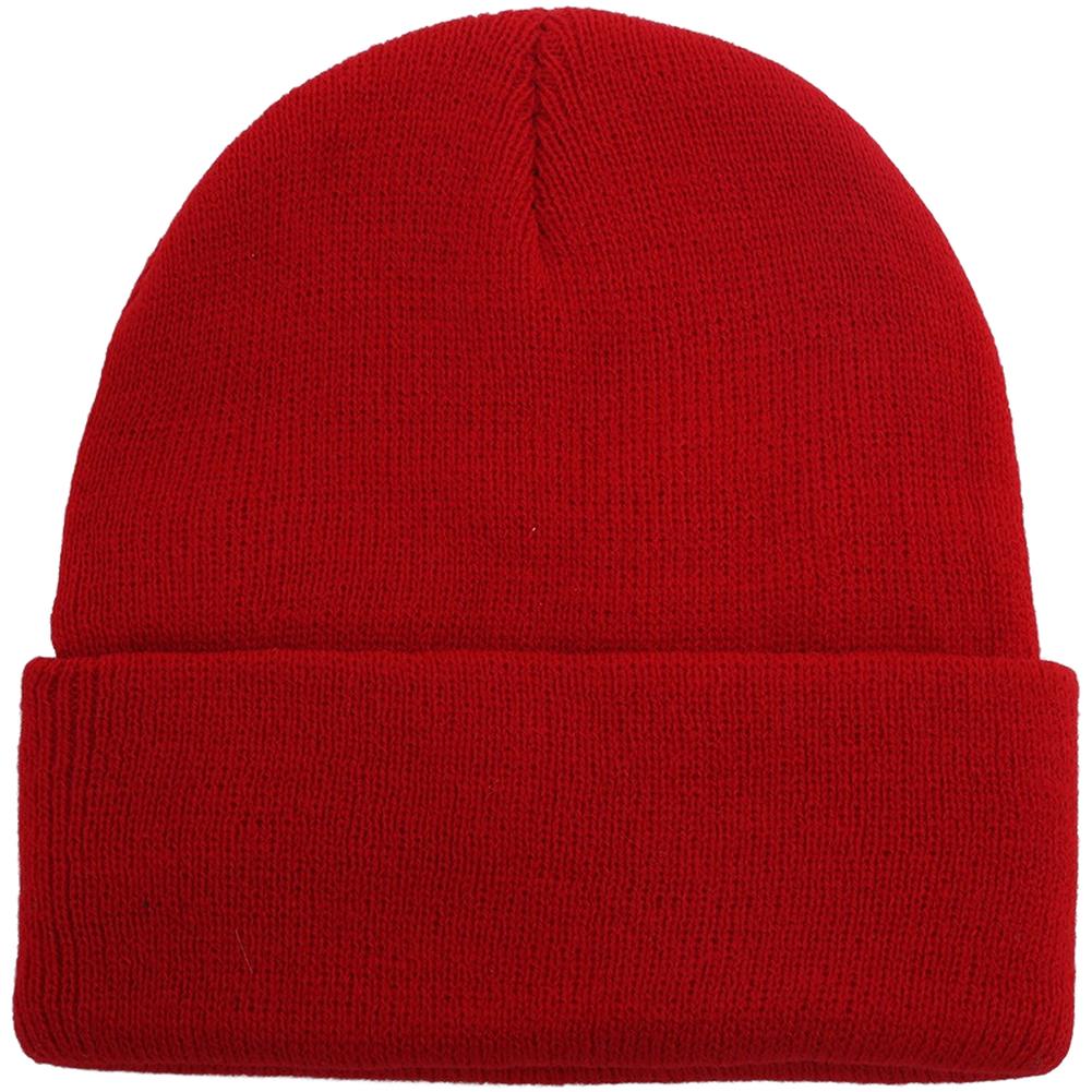 Breathable Fabric Fluorescent Colors Knitted Beanie Winter Dome Hat