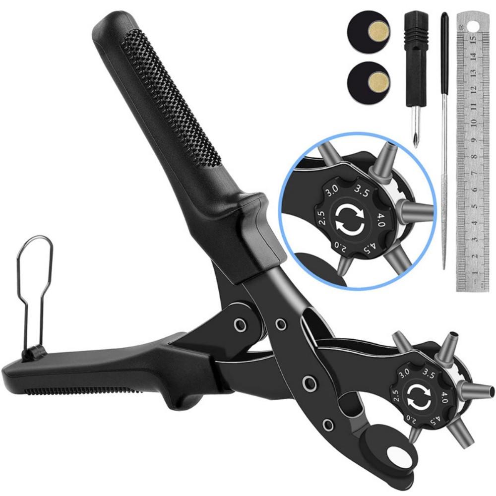Belt Punch Multifunctional Punching Pliers Belt Pants Belt Watch Belt Eyelet Punching Pliers Factory Punching чёрный