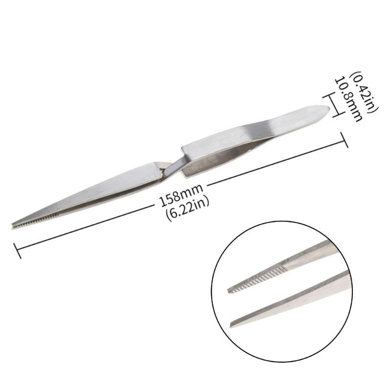 Kreuzverriegelung Edelstahl Hochpräzisionspinzette Reverse Action Pinzette Wartung Handwerkzeuge für Haushalt