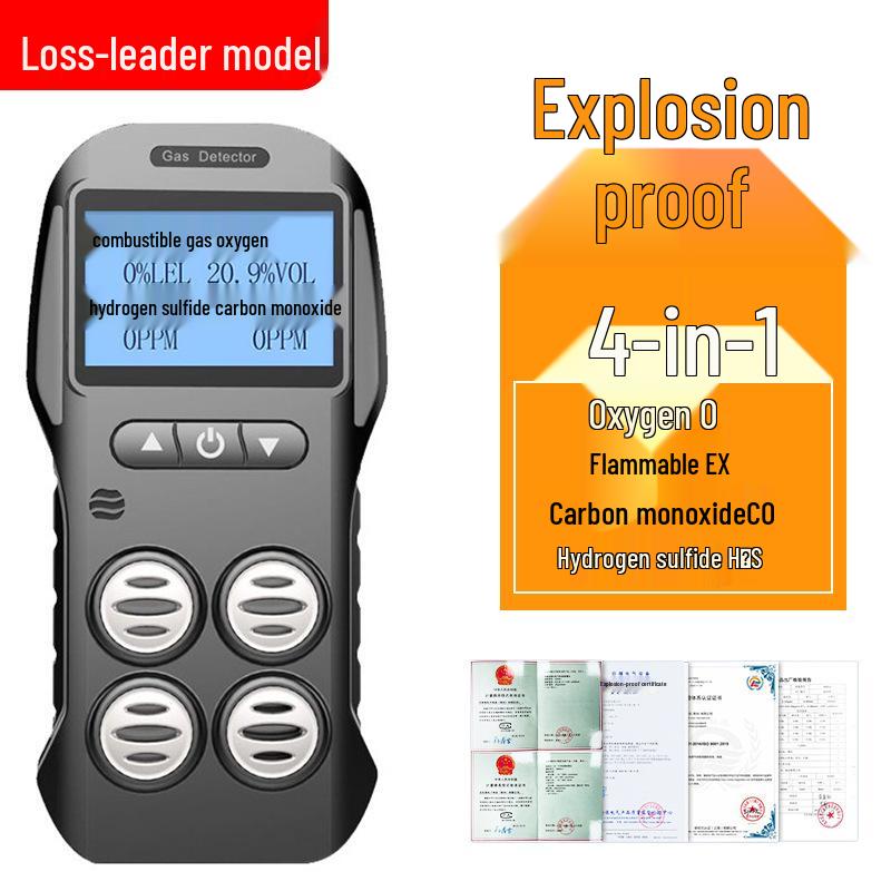 Aidekes ADKS-4 Explosion-Proof Four-in-One Portable Gas Detector for Toxic and Harmful Gases