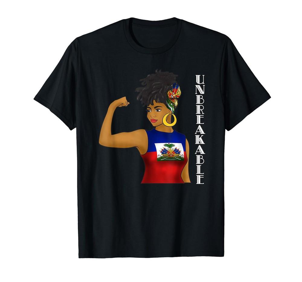 Haiti Haitian Flag Day Proud Ayiti Woman Unbreakable T-Shirt Unisex T-Shirt S